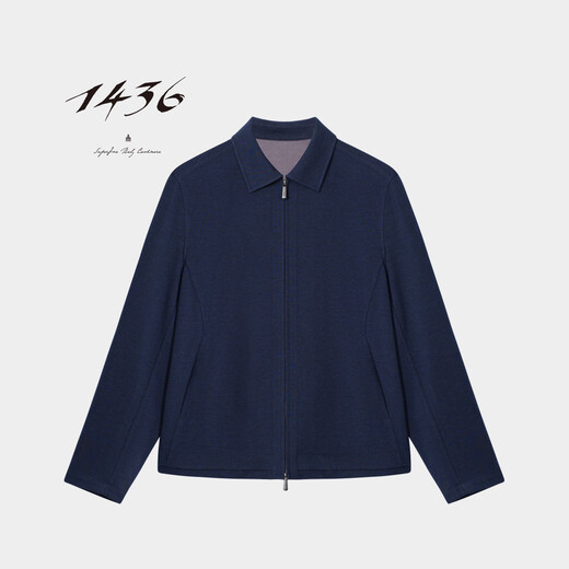 14361436 Business 2026 Spring/Summer Small Lapel Round Machine Fine Texture Men's Jacket Navy M