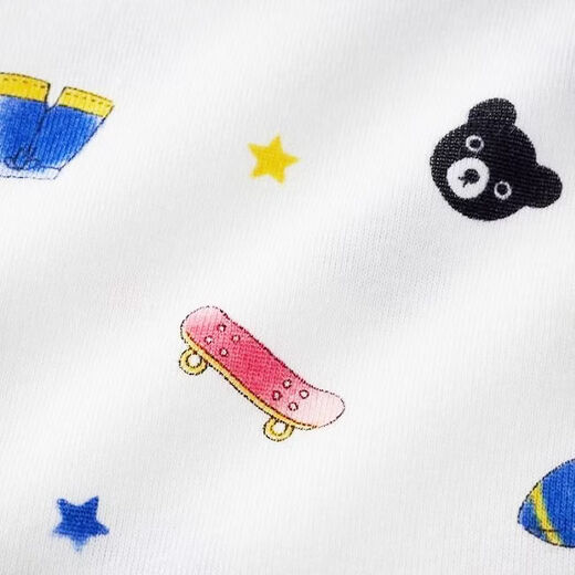 MIKIHOUSE Children's T-shirt Mickey House Twin Bees Pure yarn processing full pattern vest Japan direct mail White(01) 140