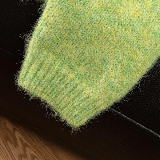 Cypress Sheep Wool Solid Color Knitted Sweater Women's 2025 Winter New Style Fashionable Lazy Style Single-Breasted Sweater