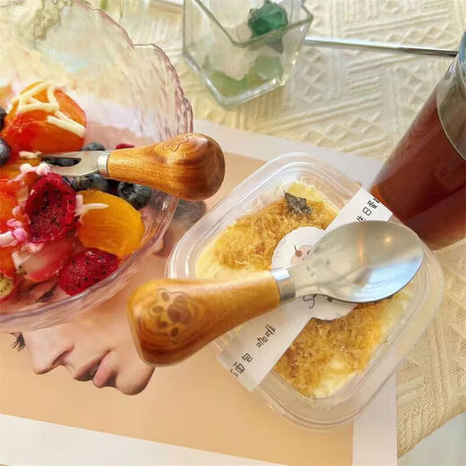 Donau Dream Bear Mud Press 430 Stainless Steel Food Grade Mud Pressing Artifact Pressing Potato Mashed Baking Baby Masher Home New Version Standable Mashed Potato Press-Acacia Wood Model 1