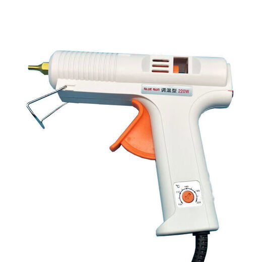 Enbaole 220W hot melt glue gun temperature-adjustable constant temperature leak-proof glue nozzle 11mm industrial grade handmade high viscosity hot melt glue 220W glue gun with 1 glue stick
