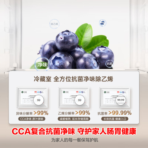 Rongsheng 547-liter double-door door-to-door refrigerator household first-class energy-efficiency energy-saving frequency conversion air-cooled frost-free ultra-thin large-capacity refrigerator home appliances national subsidy BCD-547WD12HP
