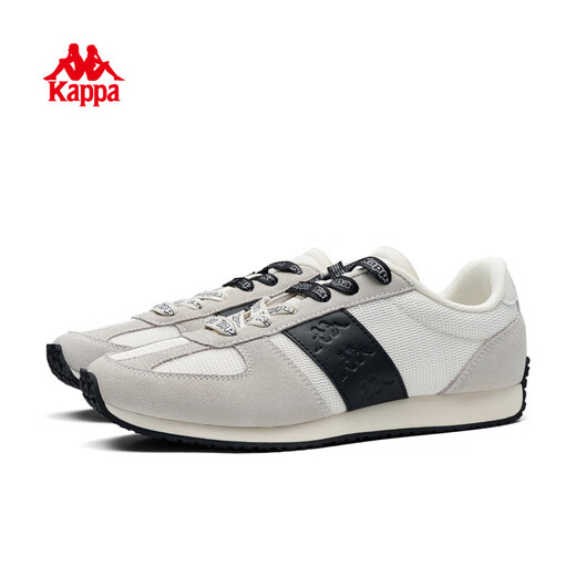 Kappa (Kappa) women's shoes moral training shoes women's 2025 winter new soft-soled lightweight sports shoes fashionable versatile casual shoes thick-soled sneakers cheese white/black 35