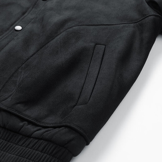 Catman Cotton Clothes Men's Autumn and Winter Lapel Plus Velvet Thickened Warm Casual Loose Tops Jacket Army Green L