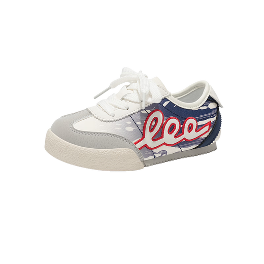 LEE KIDS children's sneakers 2026 spring new casual children's sports shoes retro children's moral training shoes casual versatile children's shoes blue 26