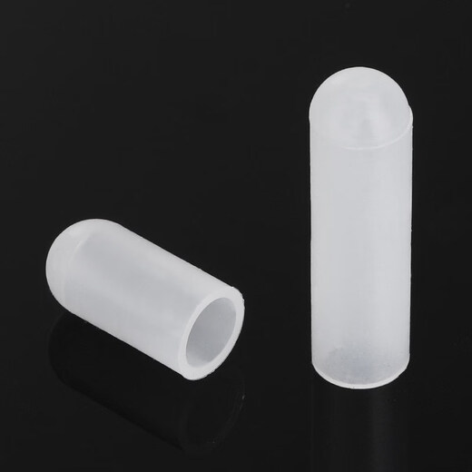 Qilicai Silicone Sleeve High Temperature Resistant Protective Sleeve Screw Anti-collision Pipe Sleeve Thread Electroplating Waterproof Rubber Screw Dust Cap M0.5*13 (50 pcs)