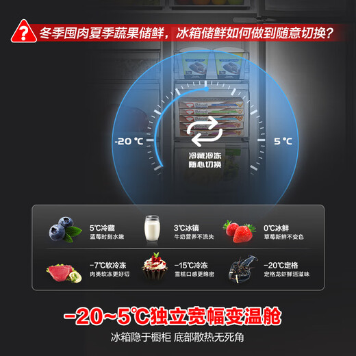 Rongsheng 503proIDP clean cross double-open four-door refrigerator ultra-thin zero-embedded bottom cooling household first-class energy-saving dual-frequency air-cooled frost-free Rongsheng 503pro gray zero-embedded IDP sterilization refrigerator