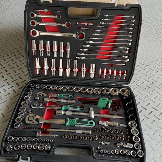 Vinoa parts kit set auto repair tool set car repair repair set socket wrench combination car repair 23 pieces 24 teeth pneumatic thickened short sleeve replace broken ones with new ones