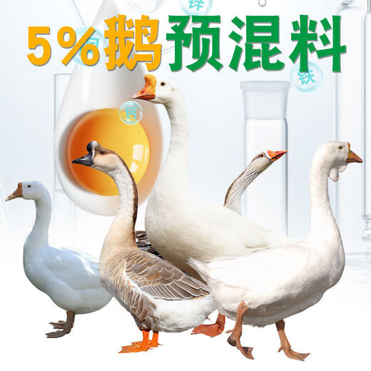 Sino-US Puke 5 goose premix, fattening goose premix, goose seedlings, lion head goose special feed, egg-laying goose feed premix, 5 growing goose premix 50Jin Jin is equal to 0.5 kg