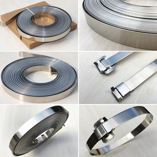Xu ordered 304 stainless steel cable tie plate with wires, pole hoops, signboards, metal cable tie buckles, marine electricity, gear-type cable tie tool pliers (silver)