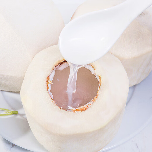 Hair straight from the source Hainan Wenchang peeled green coconut fresh coconut natural coconut water fresh fruit tastes a bit sour Hainan peeled green coconut 1