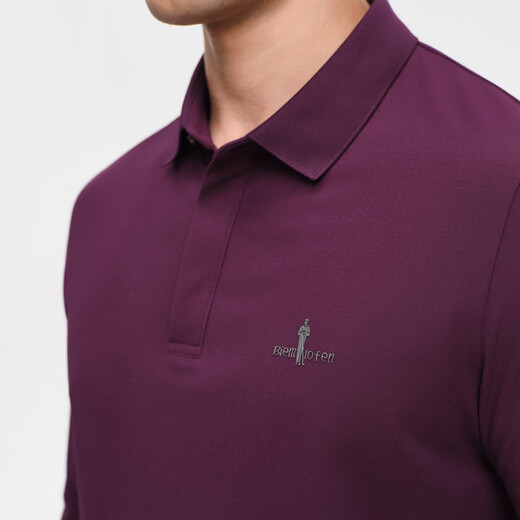 Biyinlefen is not easy to deform and fade, sun protection small collar T 2026 spring new business casual long-sleeved POLO shirt for men