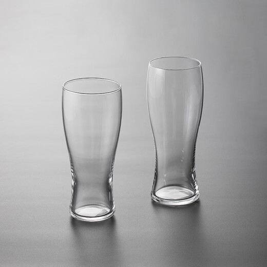 TOYO-SASAKI GLASS brand official flag Japanese imported Toyo Sasaki tempered glass Japanese simple transparent water cup beer cup thin ice strengthened beer cup 395ml