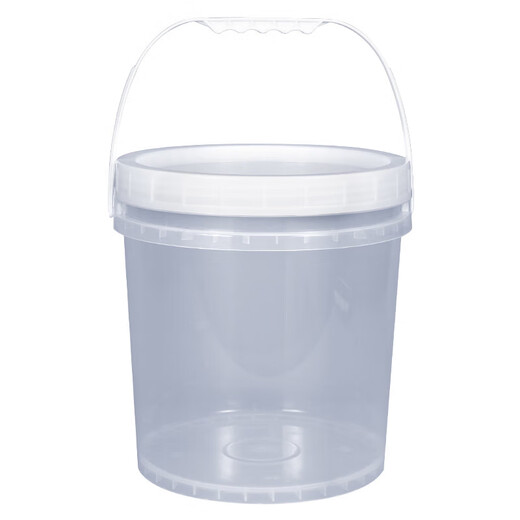 Jingxi Selection Ruitu Food Grade Screw Cap Plastic Barrel Round Thick Packaging Barrel Household Grain Seed Packaging Barrel 25L - Transparent Color (Food Grade) * 1 Pack