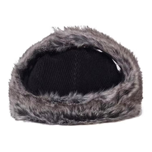 NEW ERA Windproof Embroidery Design Corduroy Lei Feng Hat Unisex Couple Style Black Default M