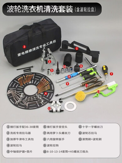 Yusenyi Home Appliance Cleaning Complete Set of Range Hoods, Air Conditioners, Washing Machines, Cleaning Tools, Maintenance and Disassembly Special Tools, Range Hood Cleaning Complete Sets