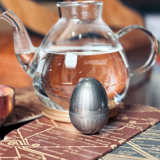 Jie Yun Mao pure titanium tea filter ball single person makes tea, makes tea, makes soup, medicinal residue tea filter, tea water separation, tea separator, large hanging chain tea filter, free storage bag, 5-6g small leaf tea