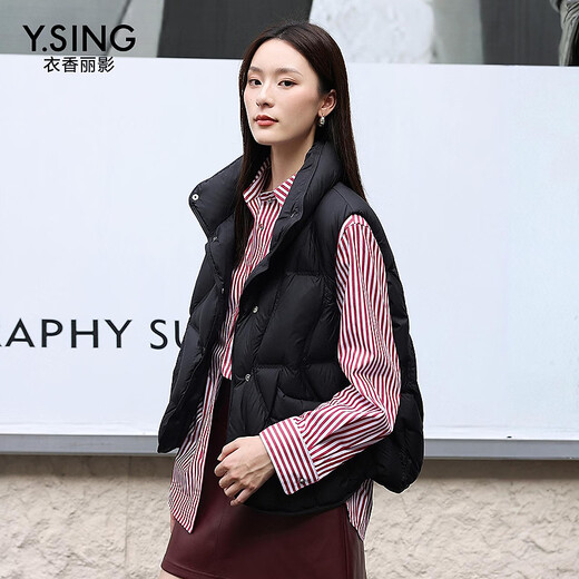 Yi Xiang Liying 100% cotton striped shirt women's autumn commuting simple fashion classic top red geometric S (155)
