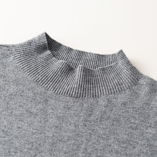 Yinman 2025 autumn and winter basic versatile solid color bottoming half turtleneck sweater pullover sweater for women floral camel M