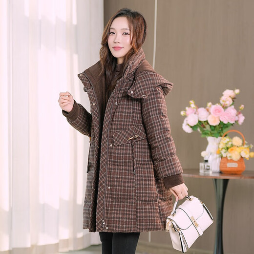 Woodpecker young mother down jacket winter style fashionable 2025 new middle-aged and elderly women autumn and winter warm woolen jacket