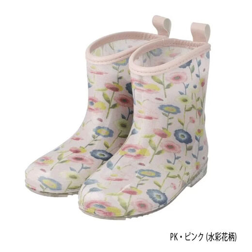 MIKIHOUSE Toddler Shoes Rapochet Rain Boots (15cm-20cm) Children's Long Boots Rain Shoes Waterproof Direct Shipping from Japan SS Sax (Swan Pattern) 16cm (6.4)