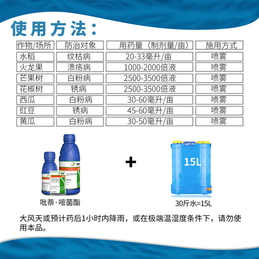 Syngenta Green Fei 29% pyraclostrobin azoxystrobin cucumber powdery mildew pesticide fungicide 10ml100ml 10ml