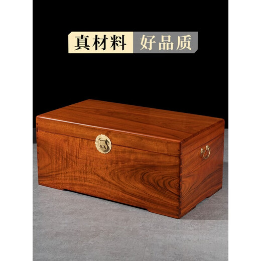 Fantasy wood box calligraphy and painting wedding dowry storage storage suitcase large special price wood color 23x15x13 (no lock included)