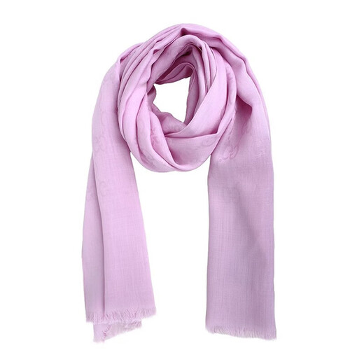 GUCCI Unisex Unisex Scarf Mid-Length Wool Silk Scarf Thin New Year's Valentine's Day Gift 165904-3G646-6900 Light Pink Approximately 180-190cm long Comes with original paper bag