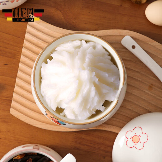 High temperature resistant lard jar jar ceramic kitchen seasoning bottle household salt jar oil spicy jar large capacity hand-painted lard jar large colorful flower 1050ml