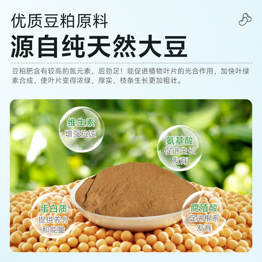 Wangtianwang functional nutrition soybean meal organic fertilizer fermented rotten protein peptide general fertilizer for fruit trees, vegetables and flowers 5Jin Jin equal to 0.5kg