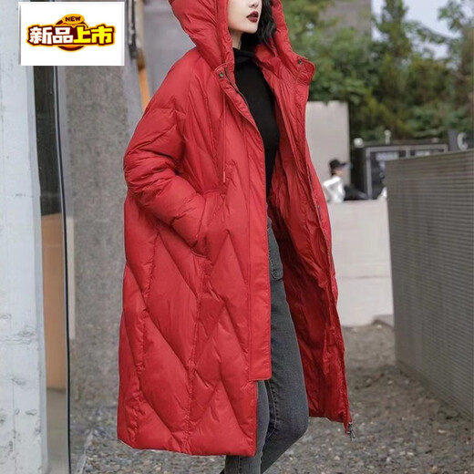 Early diameter winter fat plus down jacket for women medium length fat mm Chinese loose coat ethnic style black M recommended 90-160 Jin Jin equals 0.5 kg