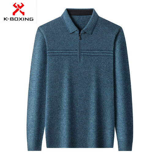KBXNG Jinba деловая мужская новая зимняя шерстяная мужская рубашка ПОЛО с длинными рукавами теплая футболка среднего возраста с лацканами деловая мужская одежда темно-серый один размер 105