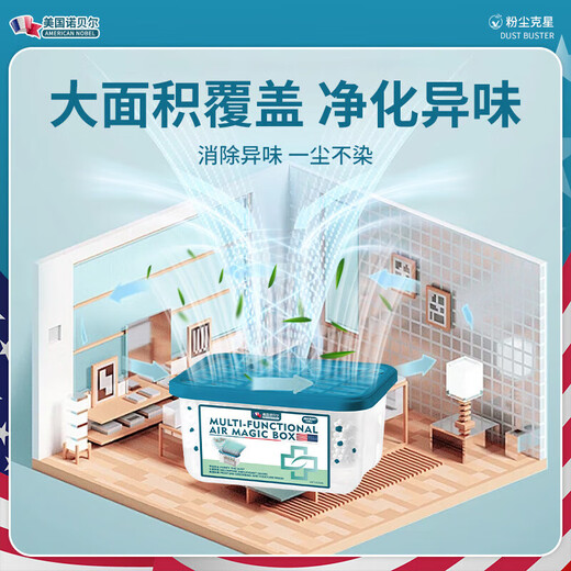 Shammet dust removal and purification magic box household clean air super dust-proof, moisture-proof and mildew-proof fresh desiccant 2 boxes