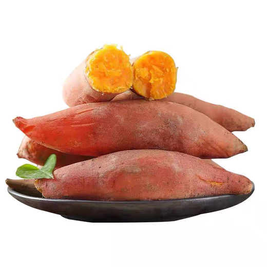 Freshly dug watermelon, red sweet potato, sweet and soft glutinous red heart sweet potato, potato without silk, farm-grown sweet potato, high-quality watermelon red, 9Jin Jin equal to 0.5kg, in box, small and medium-sized fruits (single fruit 50g-150g)