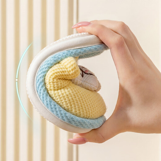 An Shangfen's cute cotton slippers for women 2025 autumn and winter new cute pet paradise sheep and sheep home casual cotton slippers for men cute pet paradise sheep and sheep 38-39 standard size