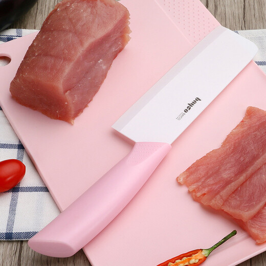 拜格（BAYCO） 菜刀陶瓷刀家用免磨刀粉色6寸切片刀切肉刀婴儿辅食工具BD8034