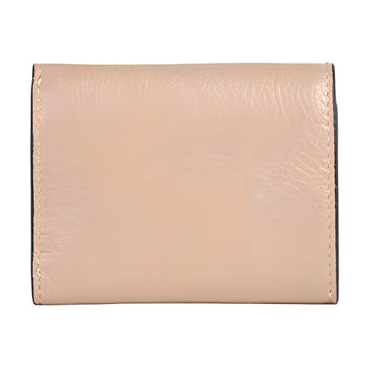 COACH 10 Golden Horse and Car Letter Logo Pebbled Leather Card Holder Wallet Women's Diamond Gray Default Basic Pack (Bag + Dust Bag)