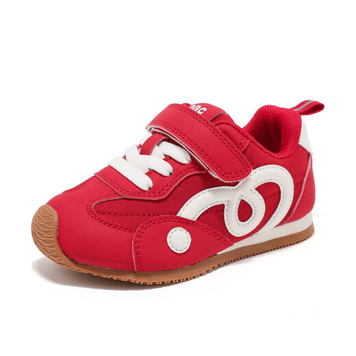 ABC KIDS flagship brand children's shoes 2026 spring models for boys and girls lightweight breathable sports shoes outdoor anti-collision wear-resistant casual shoes big red 24