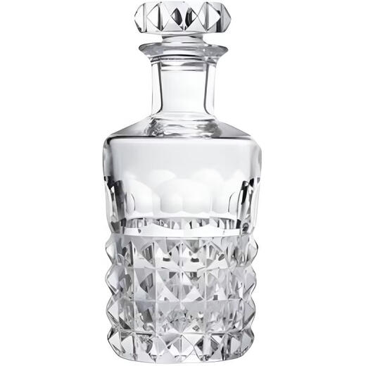 Baccarat crystal glass LOUXOR whiskey bottle + 6 Luxor crystal cups European wine glasses and set transparent transparent