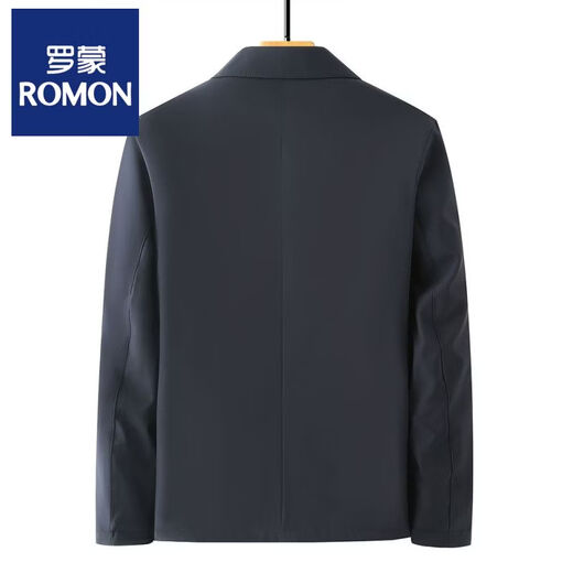 ROMON Dad Winter Jacket Middle-aged Men's Velvet Thickened Lapel Jacket Grandpa Winter Middle-aged and Elderly Men's Cotton Clothes Navy Velvet Thickened M 170 105Jin Jin is equal to 0.5 kg within