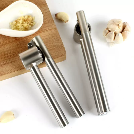Yusenyi 304 stainless steel garlic press aluminum alloy garlic masher extended garlic peeling garlic masher kitchen garlic garlic paste tool short style
