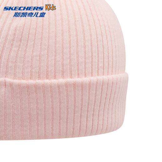 Skechers Skechers children's knitted hat girls pink unicorn fluffy fur ball cute warm hat L126K025 light pink/001V one size