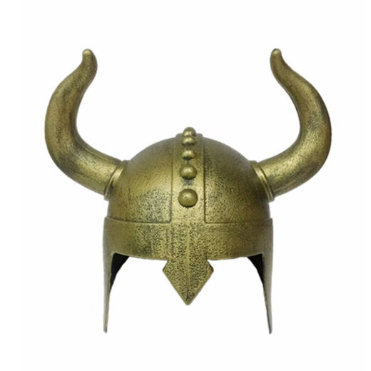 Baixing's new big horn hat, Bull Demon King's hat, Anglo-Saxon noble helmet, performance collection ornaments, small lacquered silver