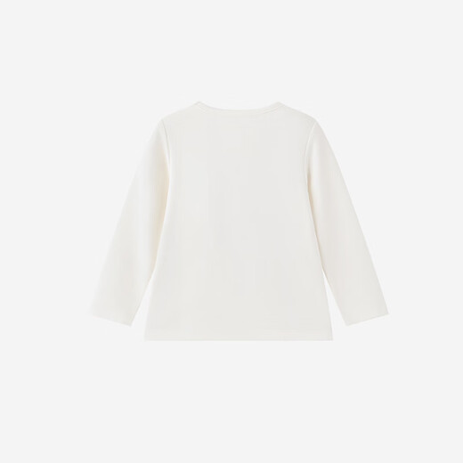 YEEHOO Haute Couture Series Children's T-shirt Boys' Long-Sleeved Top Spring and Summer New Off-White Casual Long-Sleeved T-shirt Off-White 80 cm