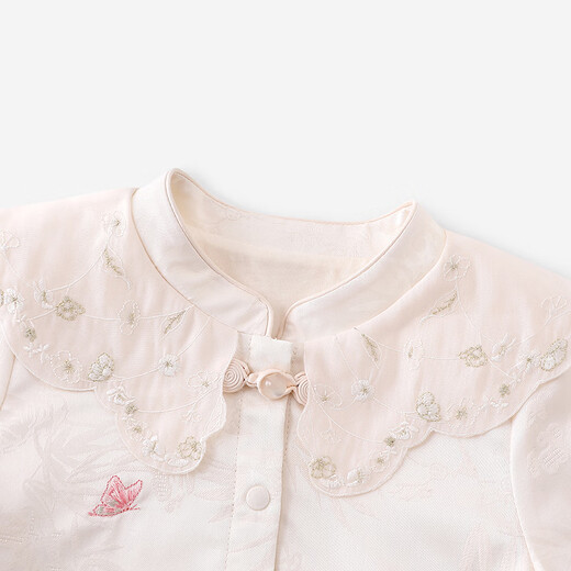 YEEHOO (YEEHOO) Same style in the mall YEEHOO baby jumpsuit long-sleeved harem new Chinese style spring and autumn jumpsuit for girls to go out