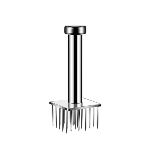 Qiaobolai 04 stainless steel meat tenderizer needle, multi-labor-saving meat tenderizer, household steak tendon breaker, extended kitchen meat knocking needle, 04 steel meat tenderizer needle, round-1 needle