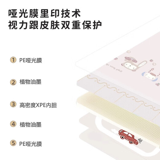 Baby crawling mat thickened home crawling mat baby formaldehyde-free, non-toxic, fall-proof and moisture-proof, living room children's floor mat 180*200CM, formaldehyde-free-can be chewed, environmentally friendly, double-sided moisture-proof 1.5cm, random pattern