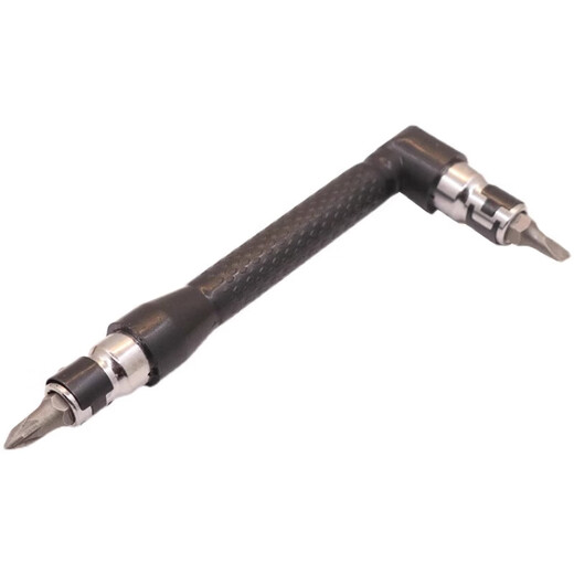 L-shaped 7-character right-angle multi-functional double-headed screwdriver set with a cross-shaped plum blossom hexagonal screwdriver sleeve small space L screwdriver + 10-piece bit set