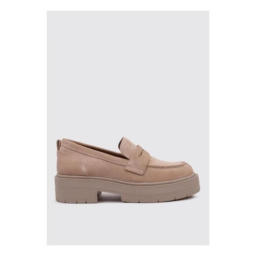 GEOX women's loafers, breathable, sweat-absorbent, soft sole, lightweight, round toe, flat heel, lace-up, short tube, casual daily wear Braun 41