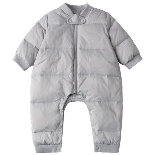 Disney (Disney) baby winter down jumpsuit for men and women, thickened winter outdoor clothing, plus fleece rompers, children's warm clothes, red down jumpsuit 36cm 100